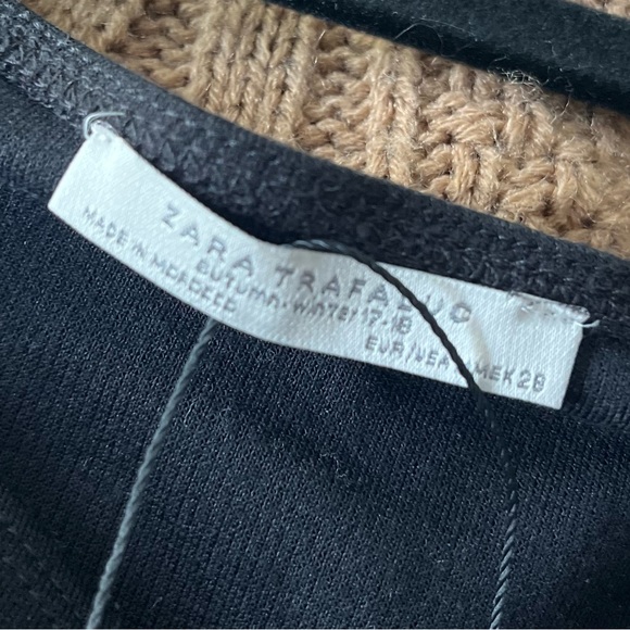 Black Zara Dress Fits M - Picture 2 of 2